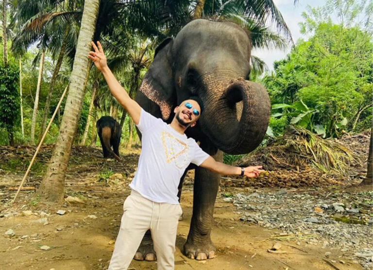 Enjoy with Elephants in Pinnawala