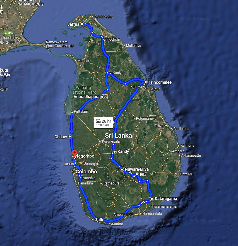 sri lanka tour