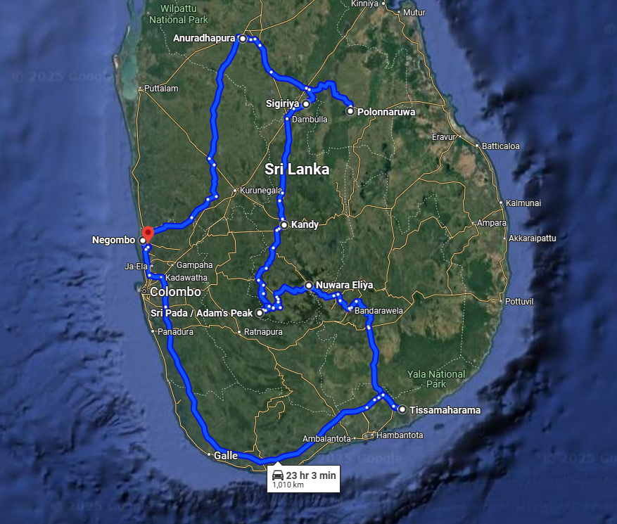 sri lanka tour